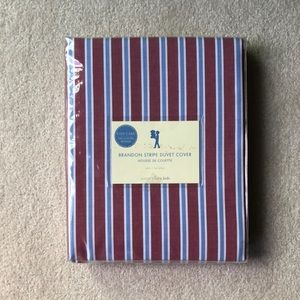 Pottery Barn Kids Twin Brandon Stripe Duvet